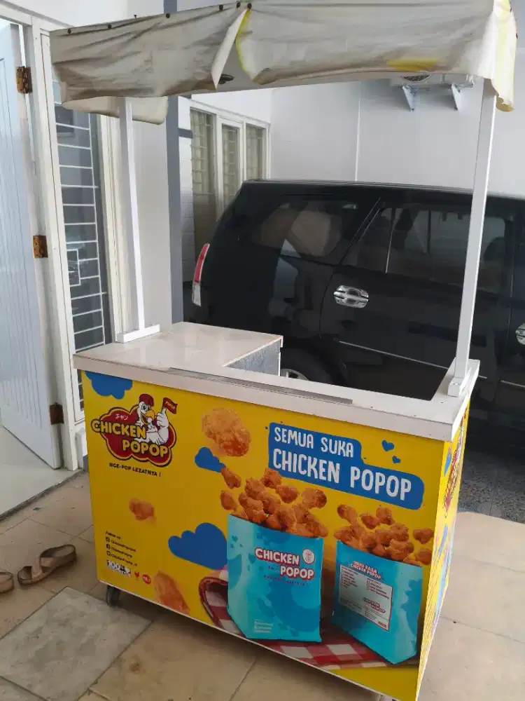 Dijual rombong bekas jualan chicken pop, kondisi masih bagus