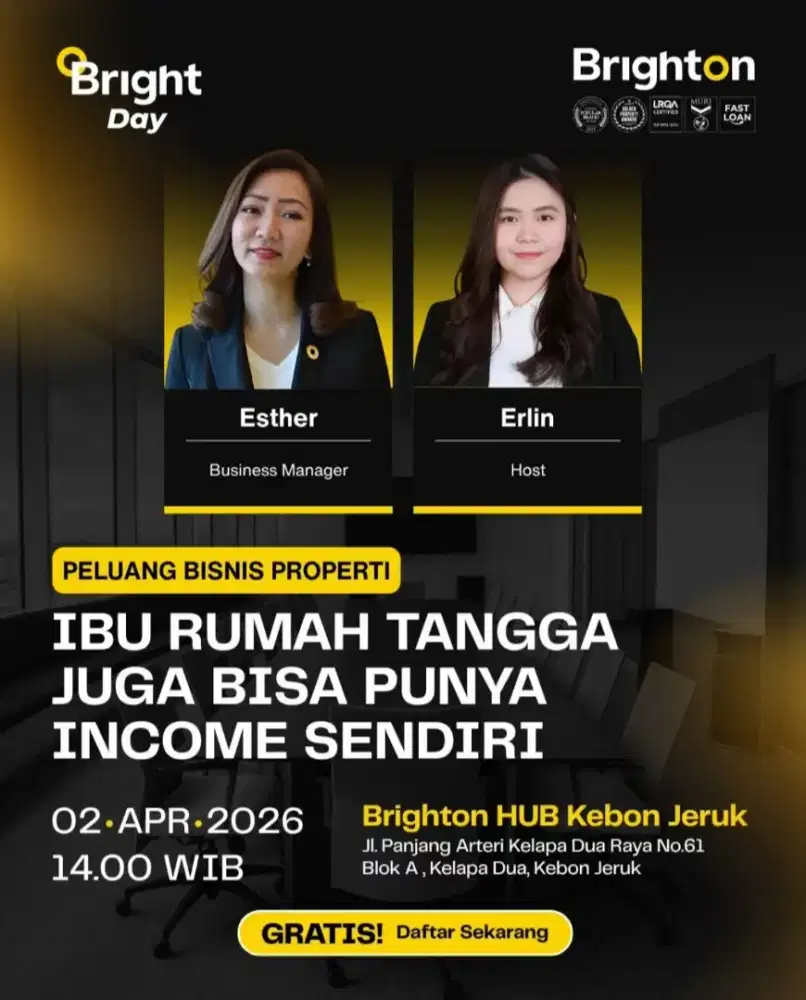 Lowongan Mitra Bisnis ( Agen Property)