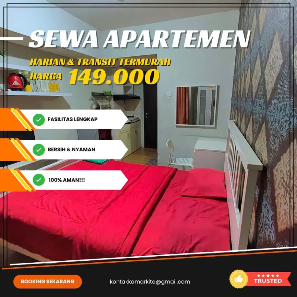 Sewa apartemen Loftvilles City Harian/Transit Termurah Tangerang