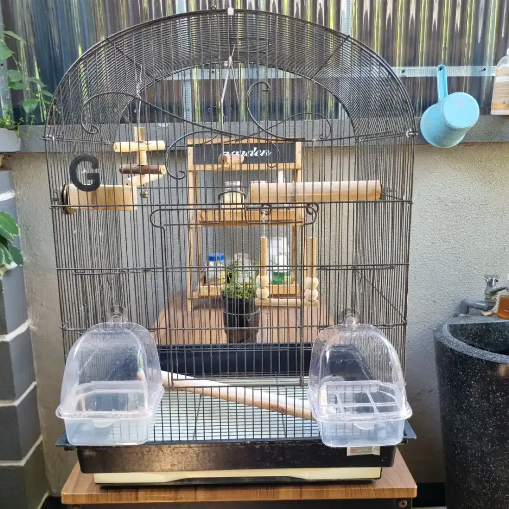 Kandang burung full set lengkap ukuran jumbo