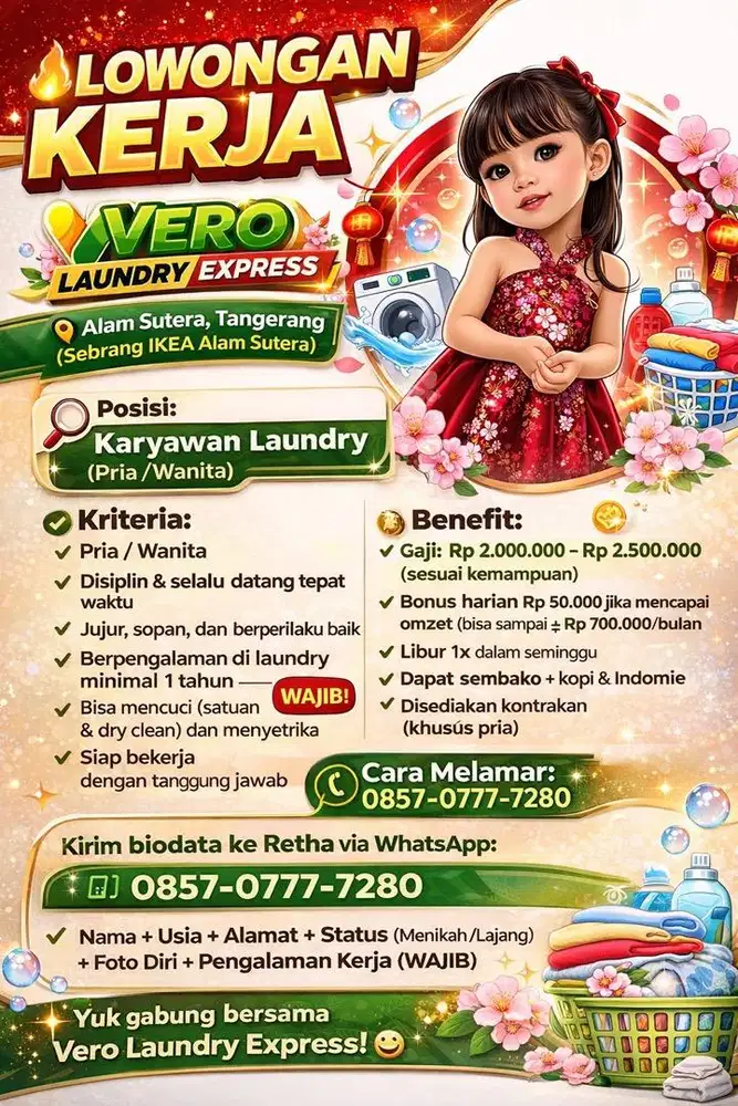 LOKER LAUNDRY TANGERANG