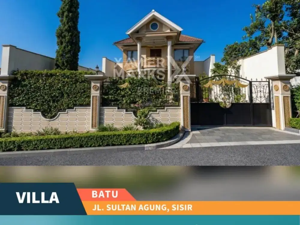 Dijual Villa Mewah di Jl. Sultan Agung, Sisir Kota Batu Dekat Jatim Park