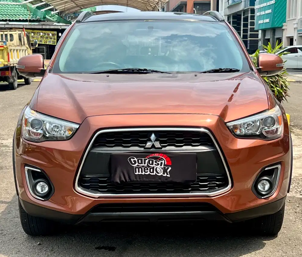 Mitsubishi Outlander PX 2014 Antik Low KM Murah bekas Ganjil Oranye