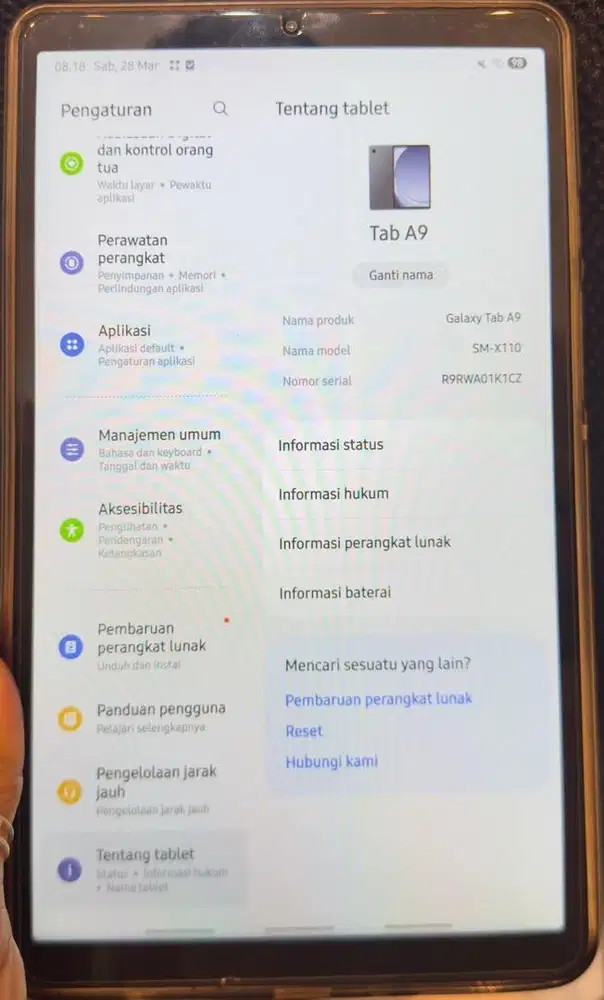 Samsung Tab A9 Wifi Only
