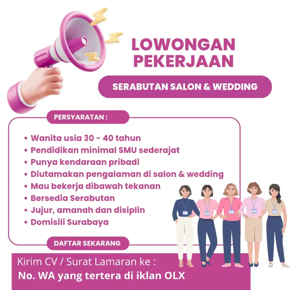 Lowongan Serabutan Wedding & Salon