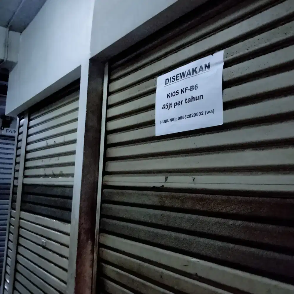 Disewakan 1 unit Ruko