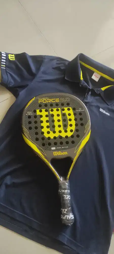 New Raket padel wilson full Carbon force pro 2.1