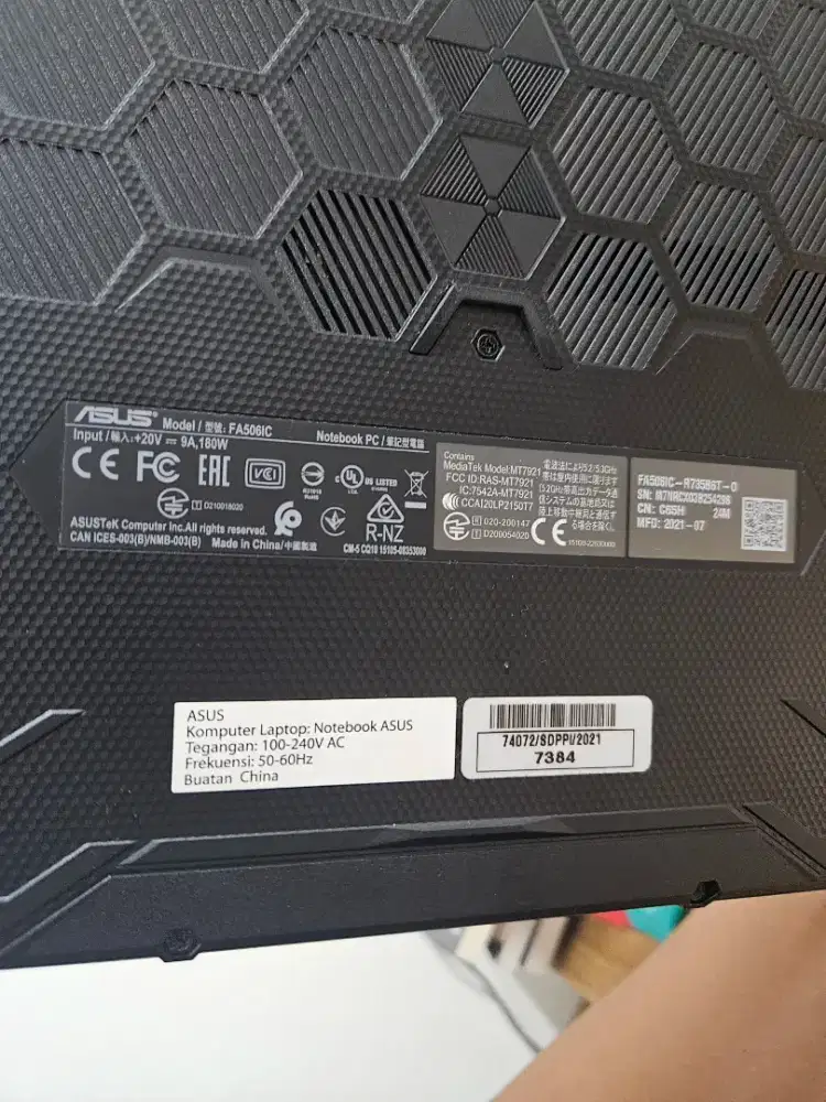 Asus tuf gaming A15 second mulus 100%