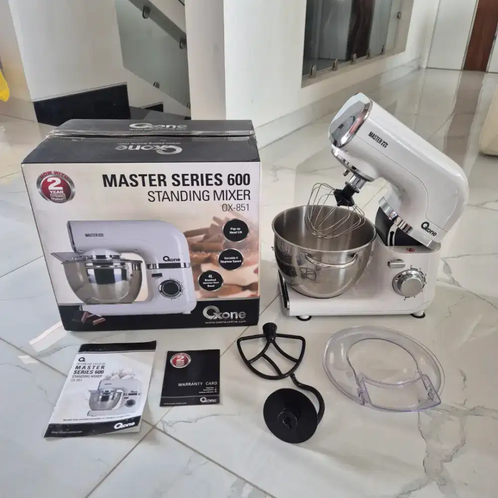 Oxone OX-851 Standing Mixer. Fullset Original. Like New. Jarang Pakai