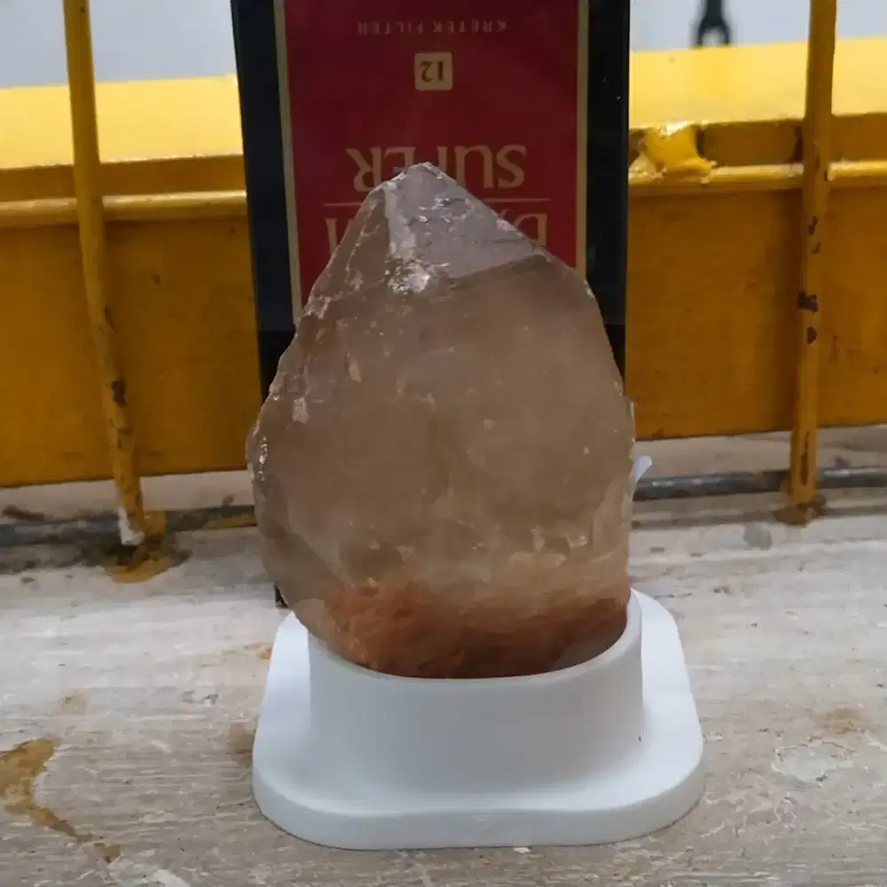 Bahan bongkahan batu kecubung smoky quartz