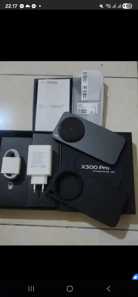 Vivo X300 Pro 5G 16/512Gb Hitam, kondisi 100% Mulus, lengkap, garansi