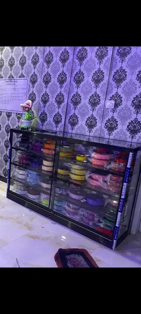 Etalase Alumunium Coklat