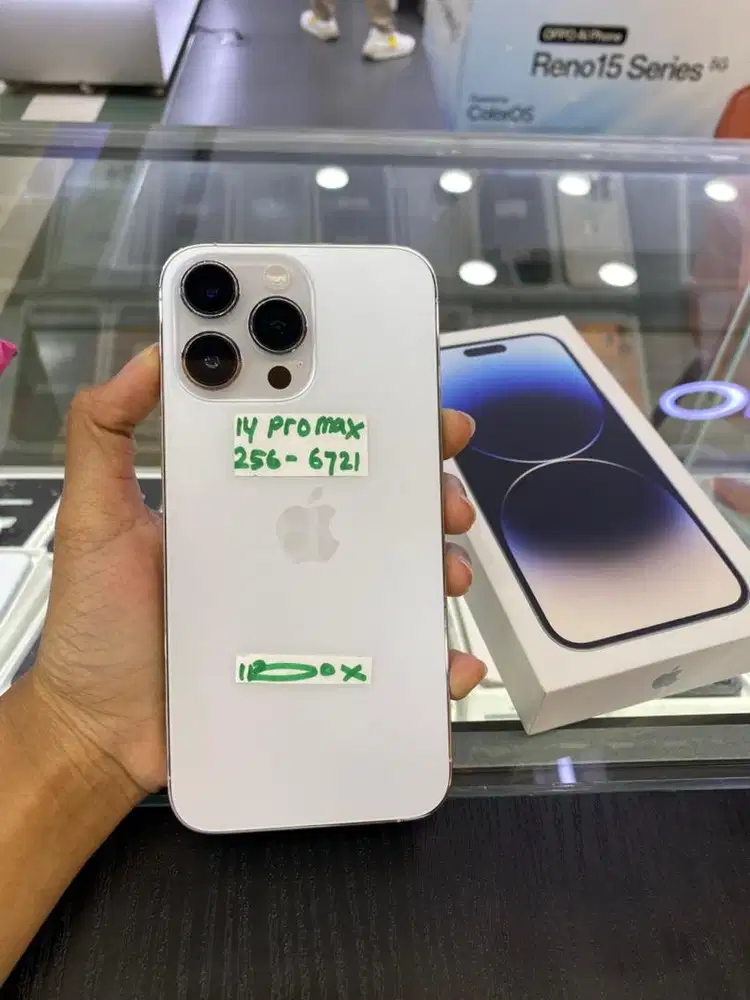 Iphone 14 promax 256 silver garansi ibox