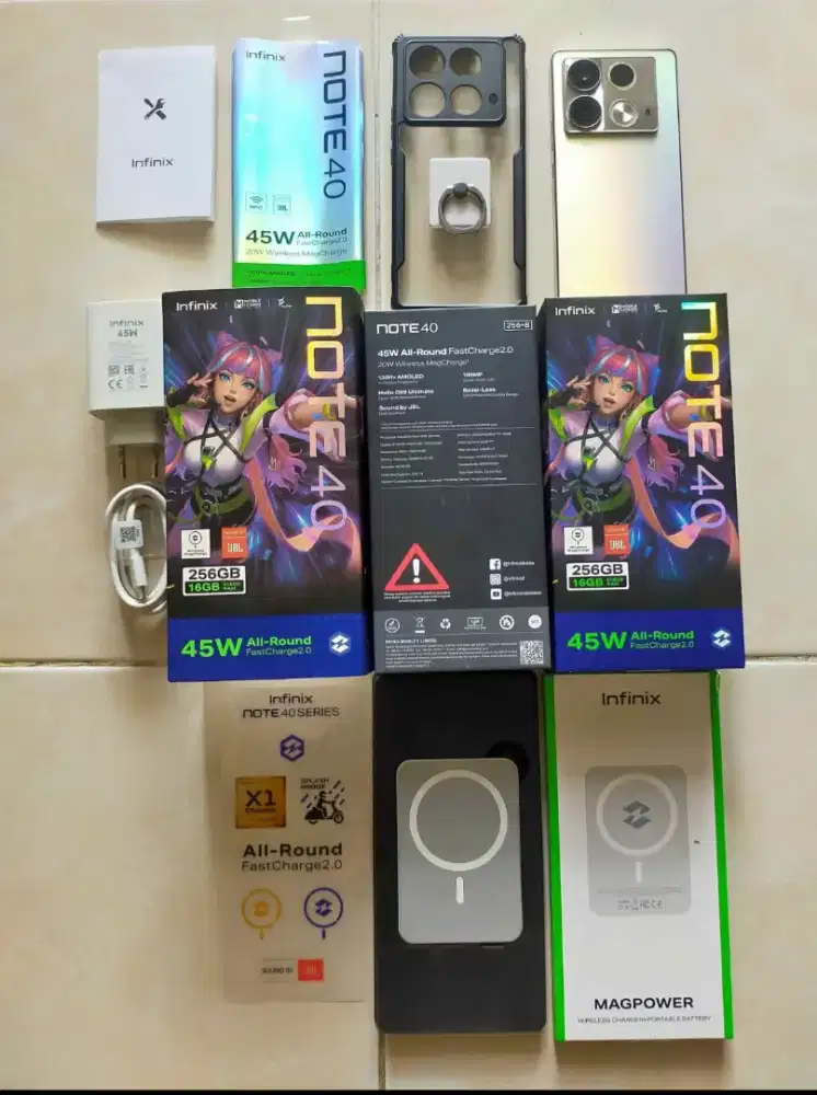 Infinix Note 40 8/256 Fullset Mulus