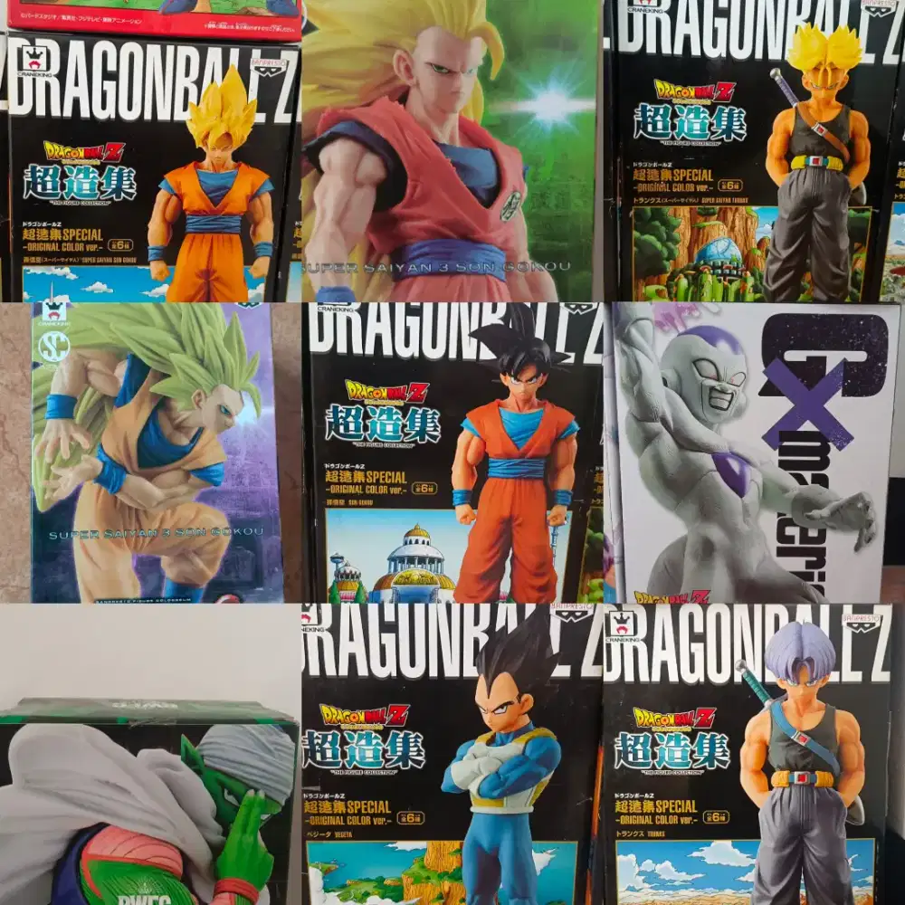 Figur Dragon Ball WCF Goku Vegeta pajangan koleksi