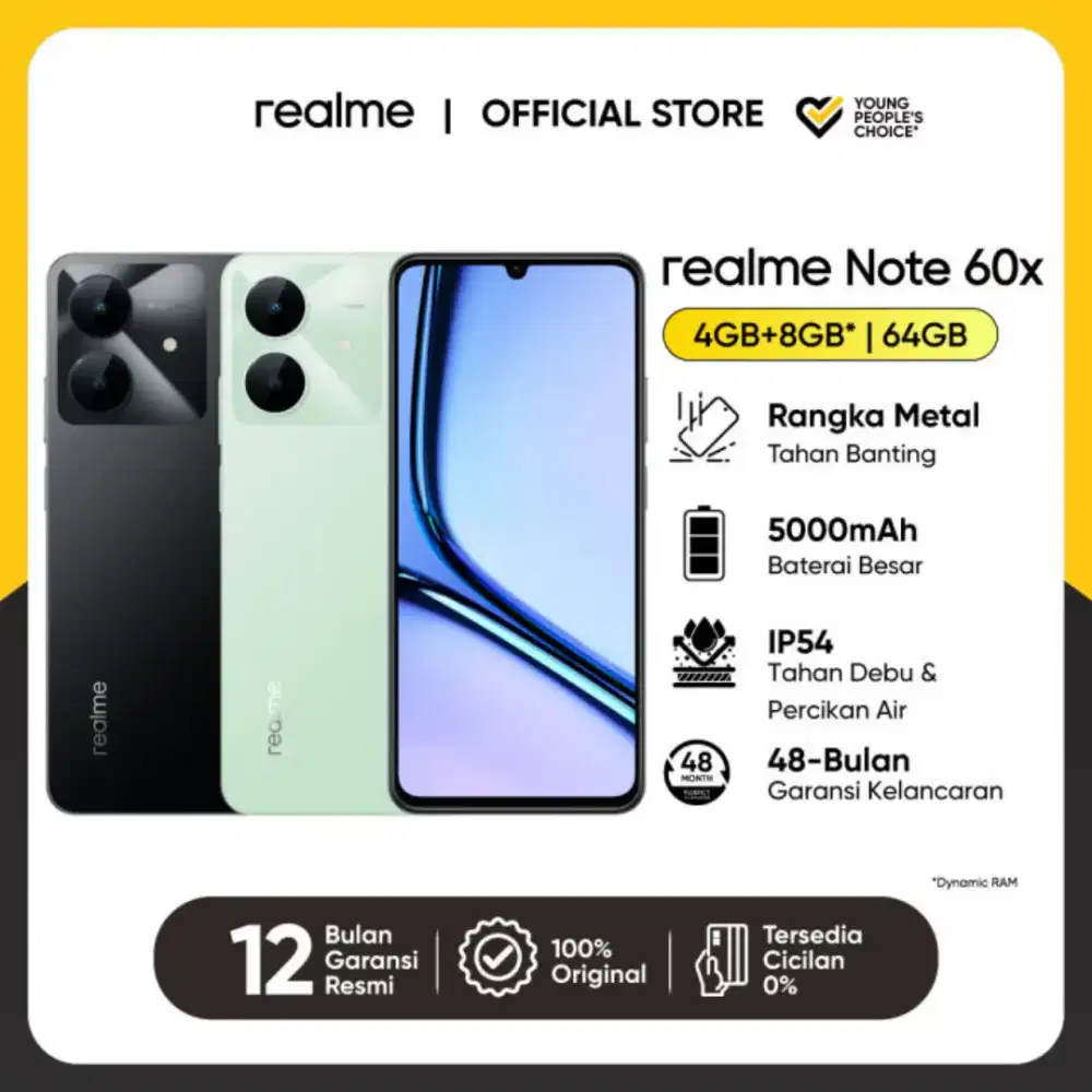 Realme Note 60x 4gb/64gb