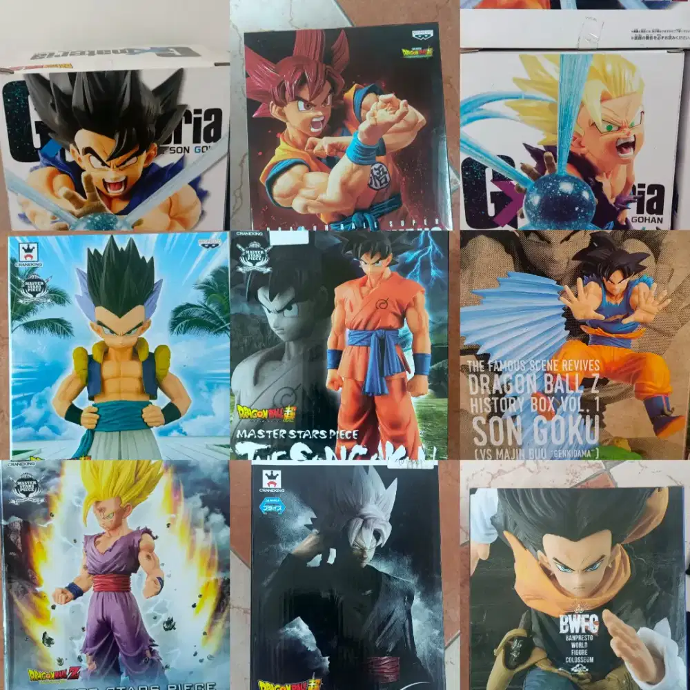 Action Figure Dragon Ball aneka figur Goku Vegeta Broly Cell Freeza