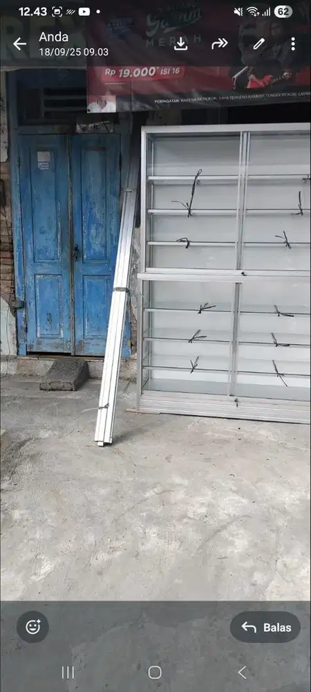 Etalase Baru Tinggi Panjang
