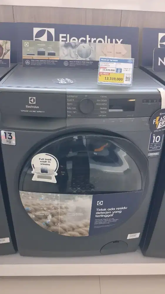 PROMO CICILAN RINGAN 15K/HARI ELECTROLUX WM FRONTLOAD 13KG
