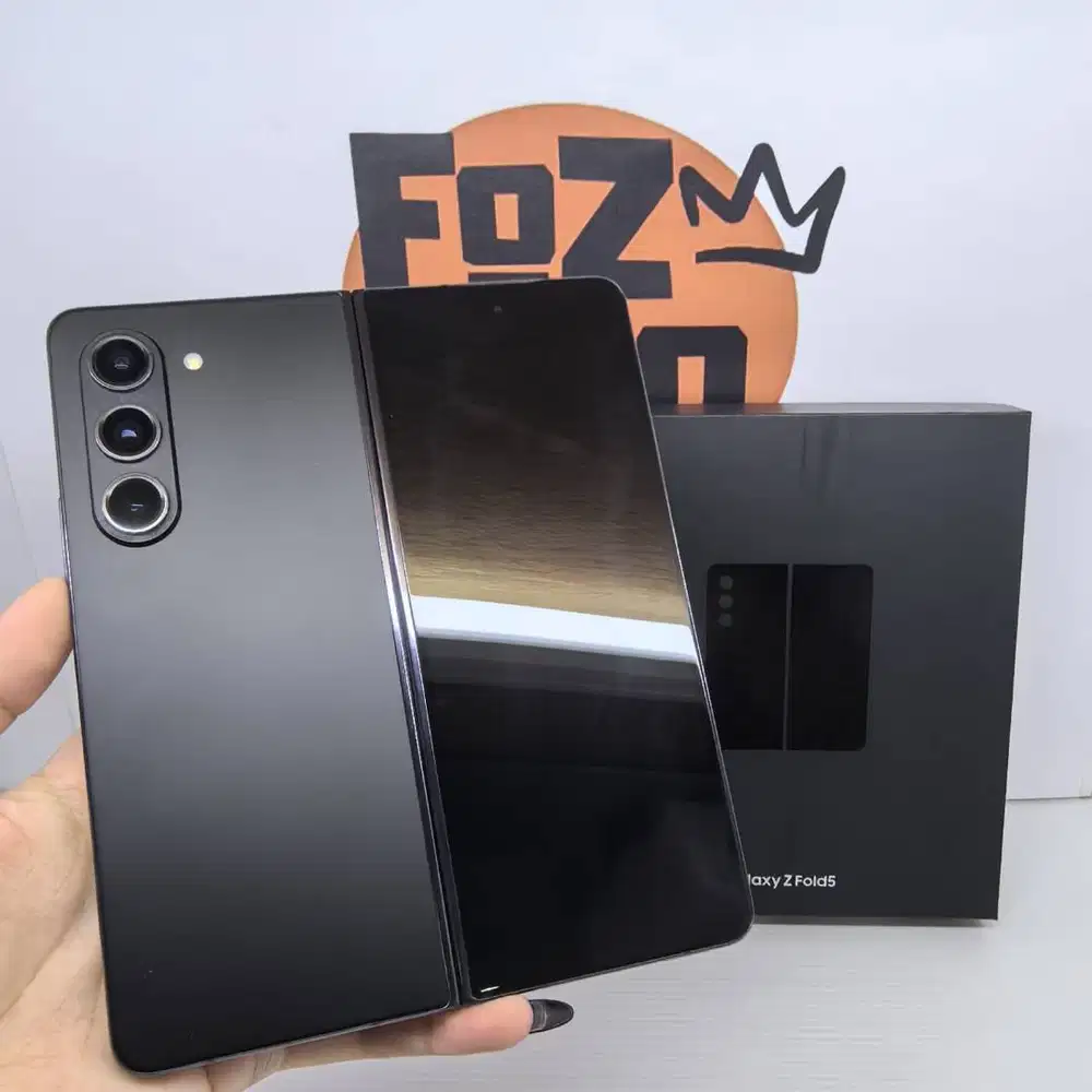 Samsung Z Fold 5 FULLSET Black 12/256GB Sangat Mulus No Minus