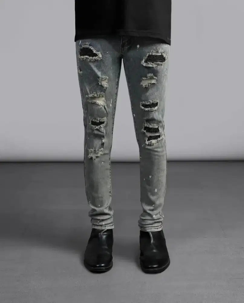 RUCAS Heritage Washed Crystal Jeans