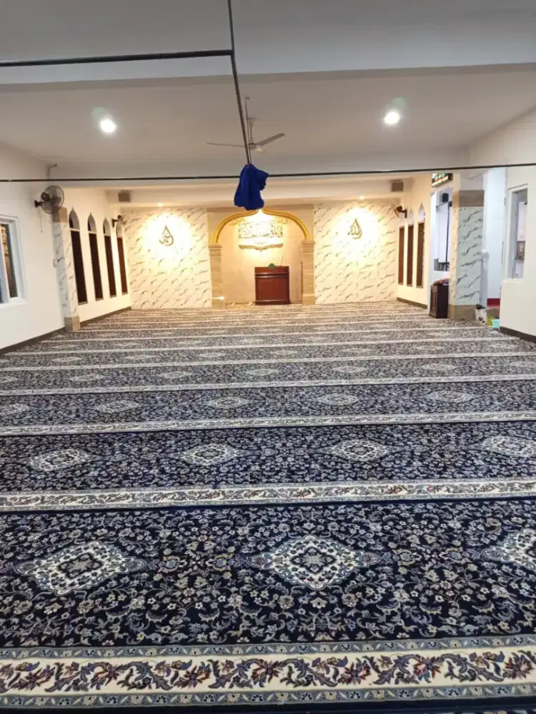 Tersedia Karpet sajadah Masjid import pembelian menyesuaikan kebutuhan