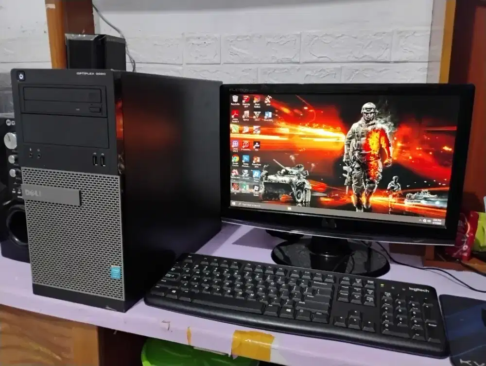 Pc gaming roblox (dell) intel core + ram 8gb + monitor 19inch LG
