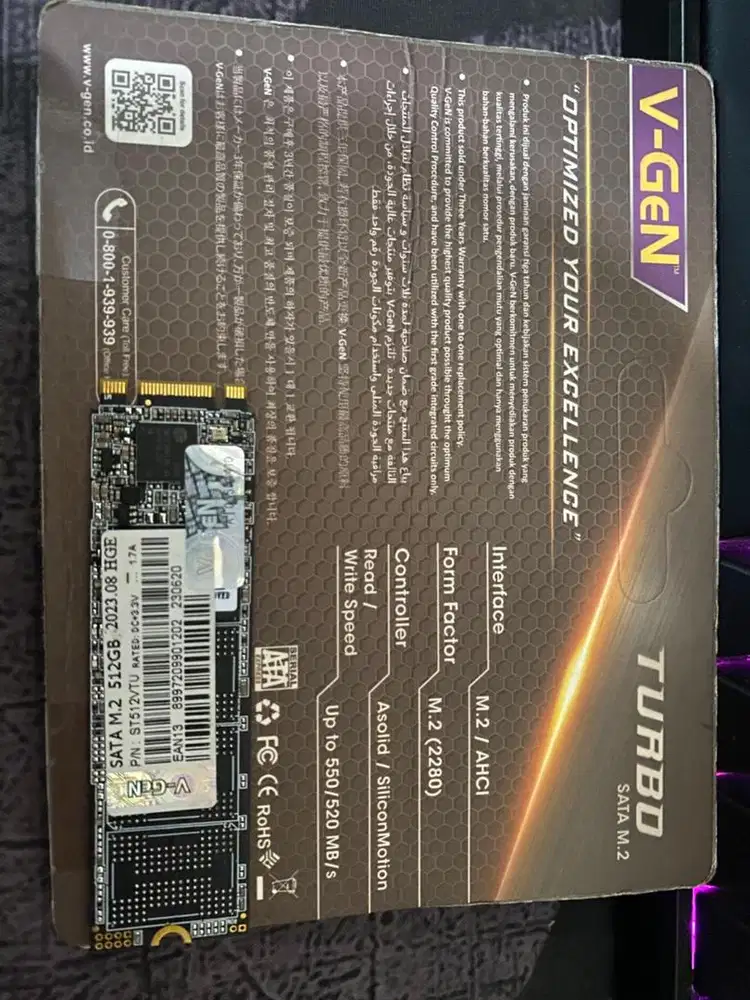 SSD VgeN 512GB M.2 SATA
