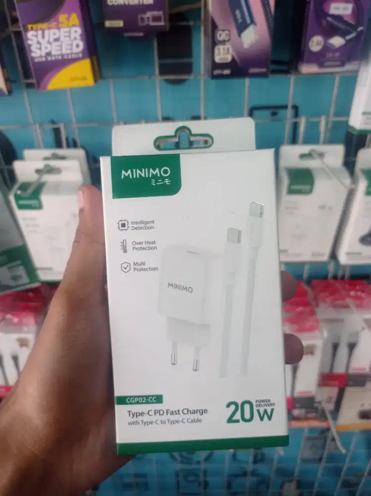 Travel Charger Type-C to Type-C 20W Minimo CGP02-CC