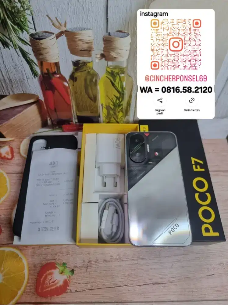 Jual HP likeNEW Poco F7 5g 12/512 super istimwa grns sampai maret 2027