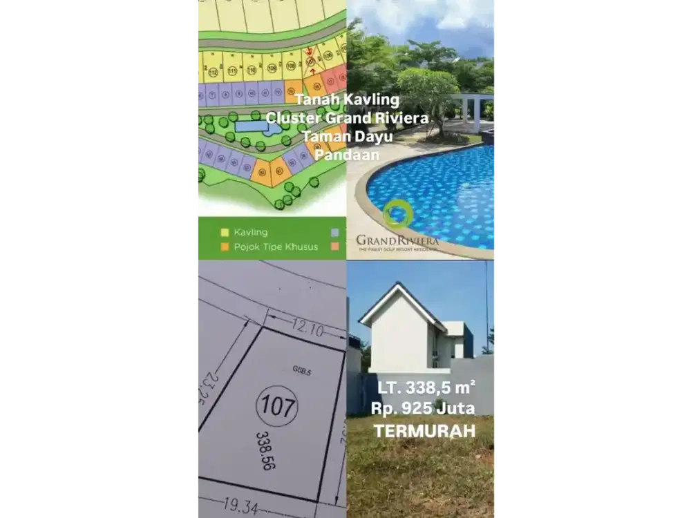 TAMAN DAYU TER MURAH TANAH KAVLING SIAP BANGUN DALAM CLUSTER ADA PRIVATE POOL NYA