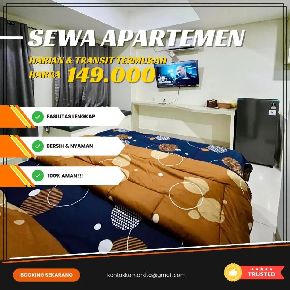 Sewa apartemen Serpong Green View Tangerang Harian/Transit Termurah