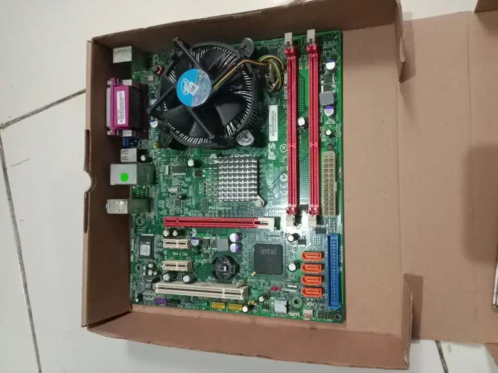 Motherboard/Maindboard ECS G41T - M6, dan RAM V-GeN ddr 3 2Gb PC10600