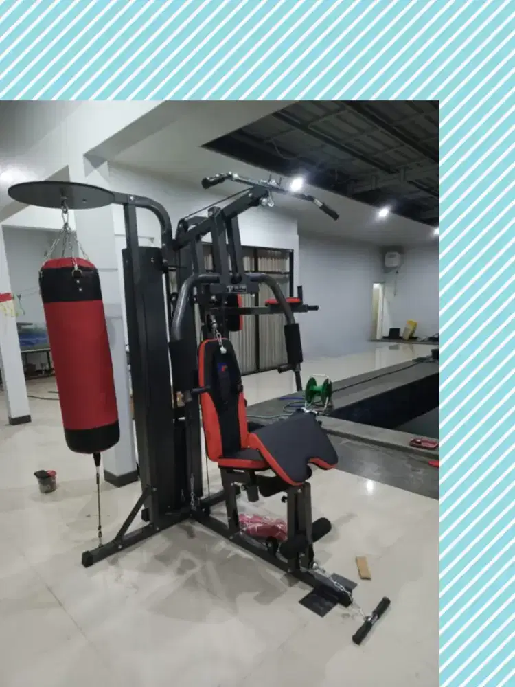 Homegym 3 sisi dengan sandsack TL-077 alat fitnes JPL-198