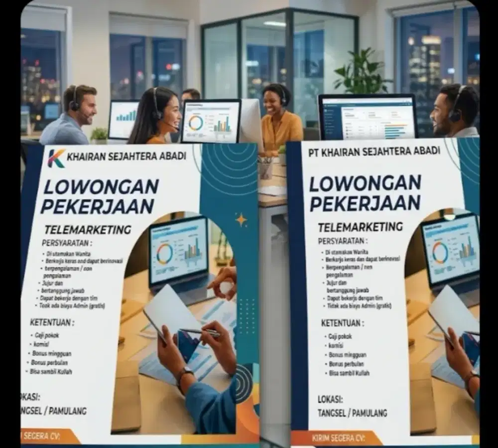 Khusus Perempuan Telemarketing Perbankan