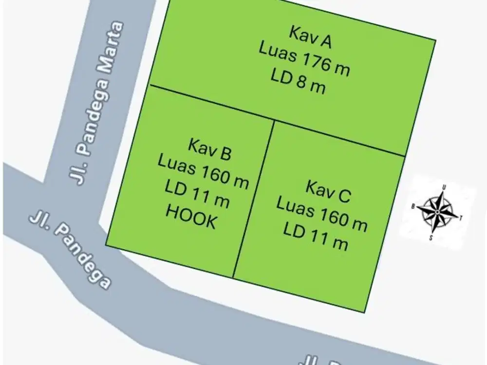 Tanah 160m2 Pogung Dekat Jl Pandega Marta, Jl Kaliurang, UPN, UGM