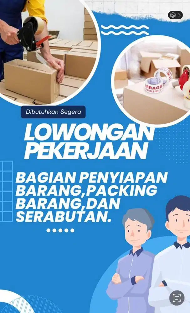 Kami membuka kesempatan kerja untuk posisi Tenaga Serabutan