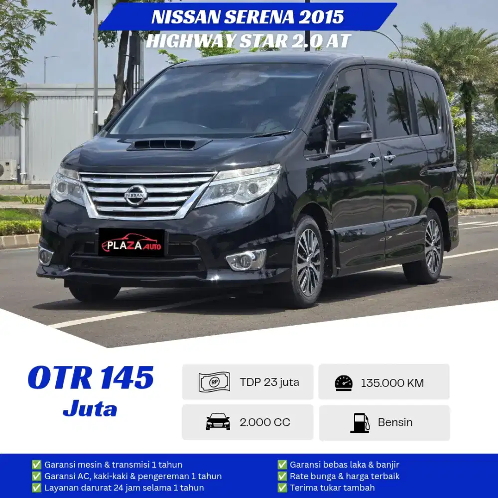 Nissan Serena 2015
Highway Star 2.0 Automatic