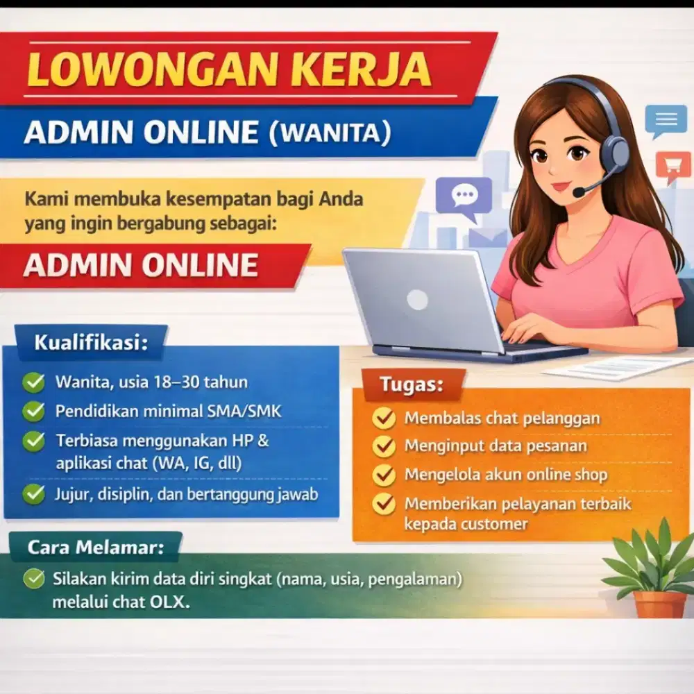 Dicari admin online