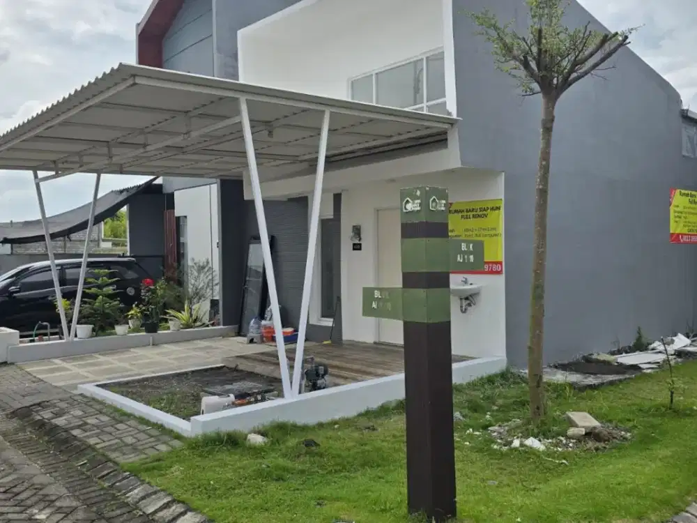 Rumah Unit Pojok Siap Huni 2 Kamar Dijual 500 Juta di Perumahan Candi Sidoarjo