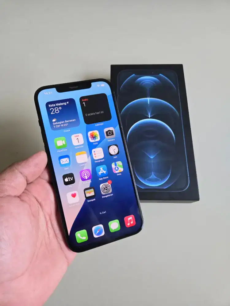 iPhone 12 Pro Max 128gb Beacukai Seperti iBox Fullset Normal Murah