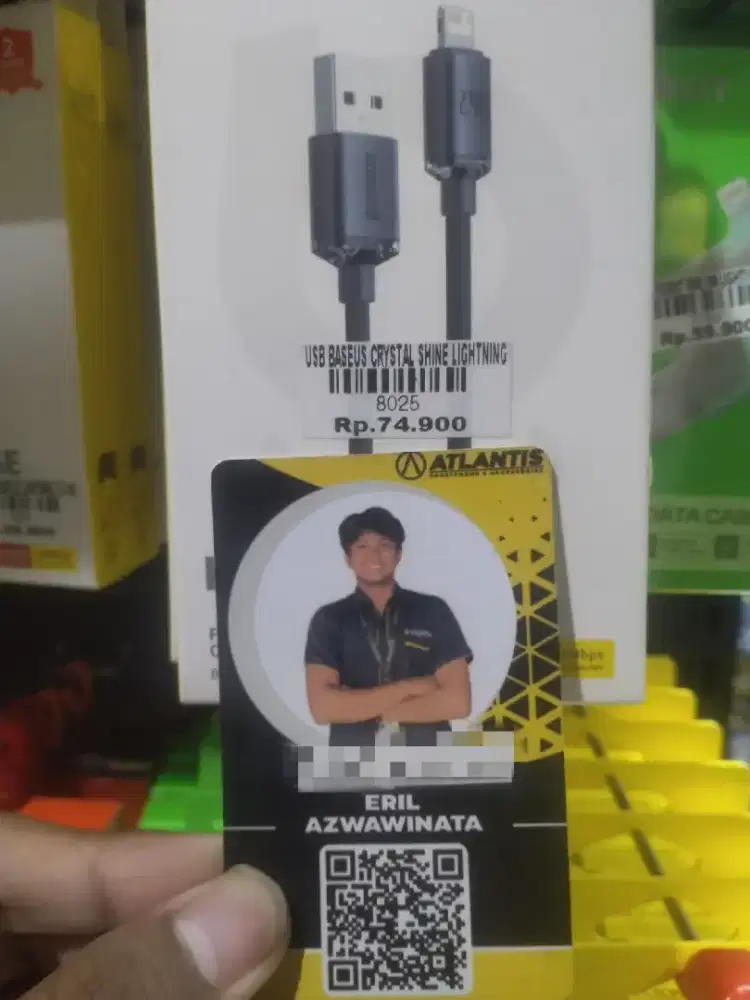 USB BASEUS CRYSTAL SHINE LIGHTNING l ATLANTIS DAHSYAT