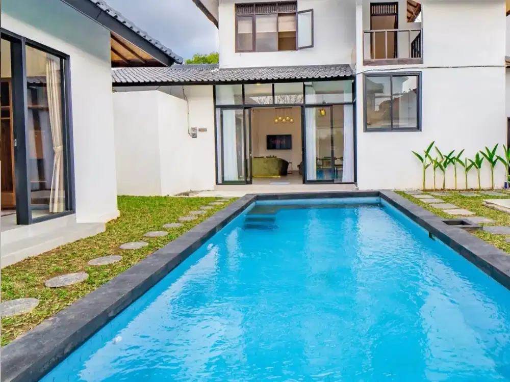 Di Sewakan Villa 3 Bedroom Modern Minimalist - Lokasi Jl. Kerobokan, Kerobokan, Bali