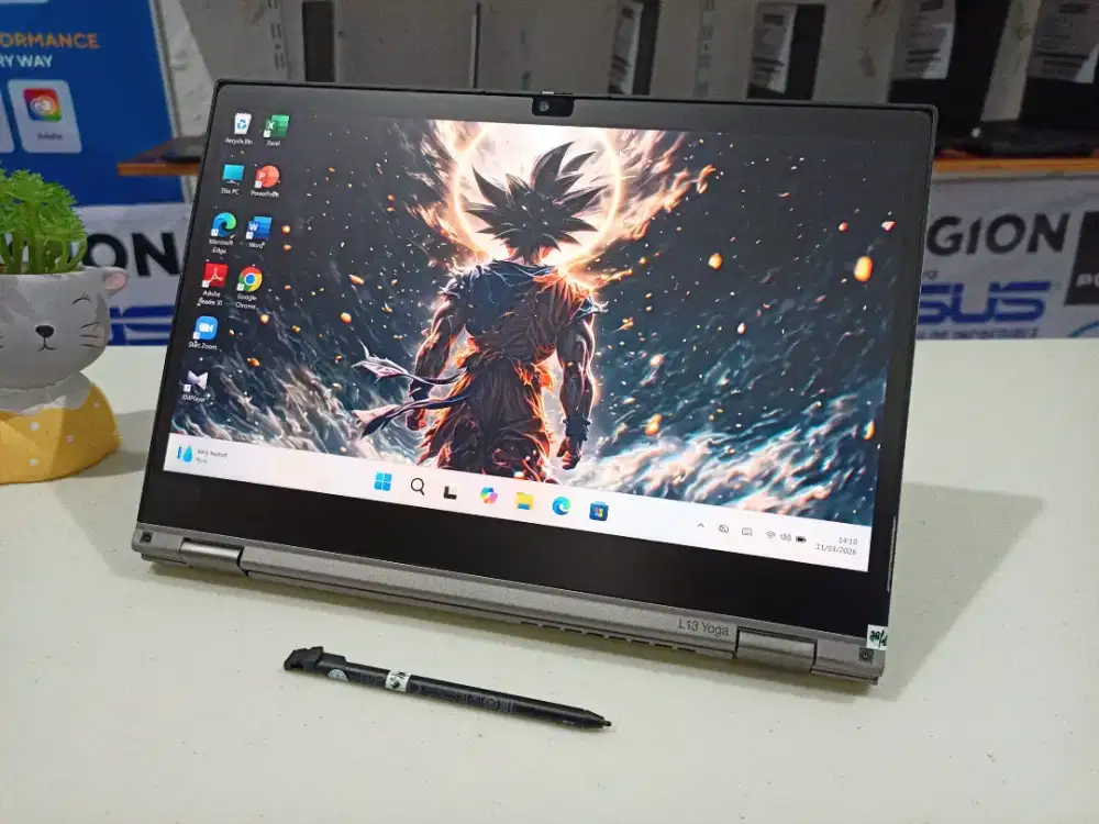 Laptop bekas Lenovo Thinkpad L13 Yoga RAM 8 GB,intel Core i5-Gen11