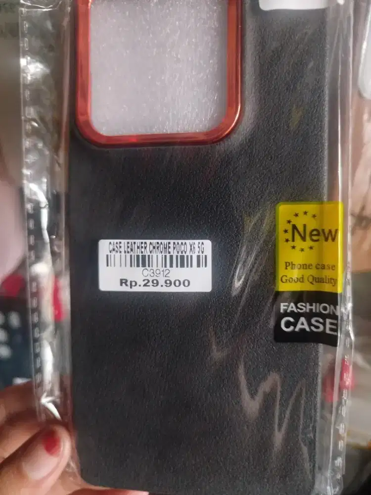 CASE LEATHER CHROME POCO X6 5G