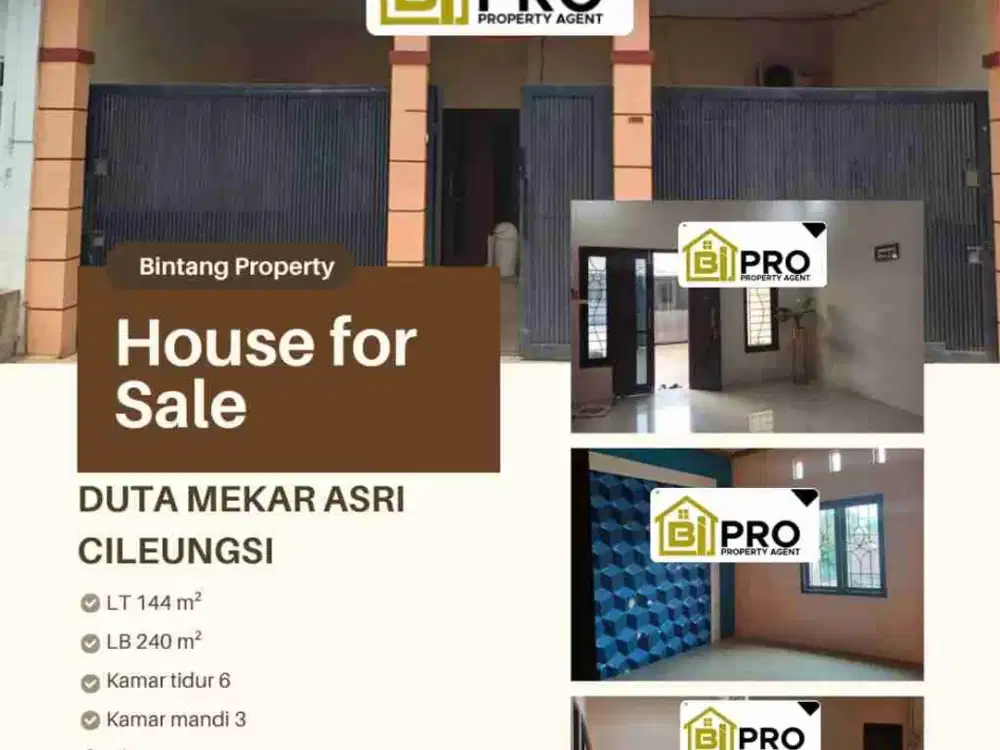Dijual Rumah di Perumahan Duta Mekar Asri, Cileungsi