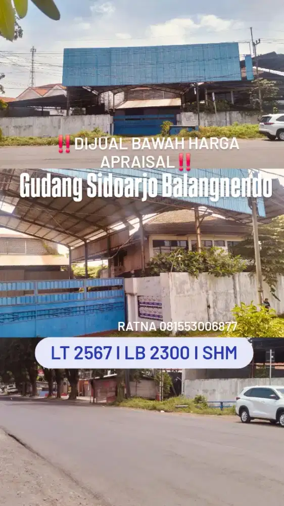Di jual Gudang MURAH Sidoarjo Balangbendo