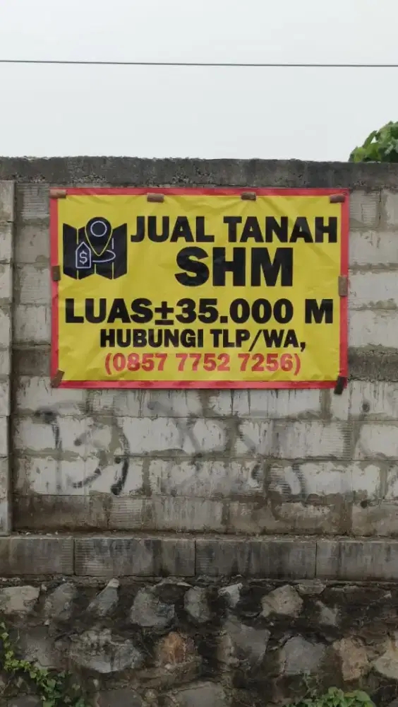 Dijual cepat tanah / sawah luas 35000 m² di Batujaya Karawang
