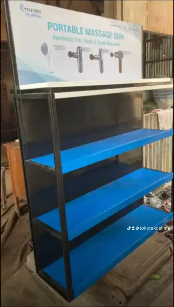 Jual rak gondola ada 15 set baru tutup perusahaan bisa satuan juga