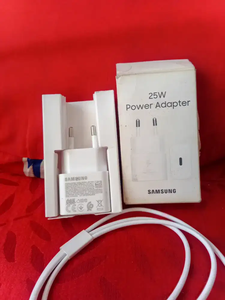 Charger samsung original cabutan 25w c to c baru blom dipakai